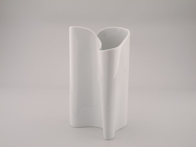Barbara Brenner Vase Porzellanwelle Rosenthal 26