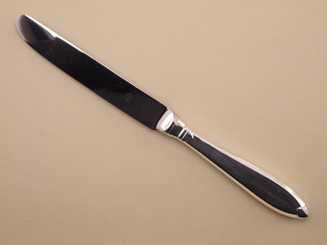 Speisemesser Tafelmesser aus der Serie Anthea 90 Auflage versilbert von BSF