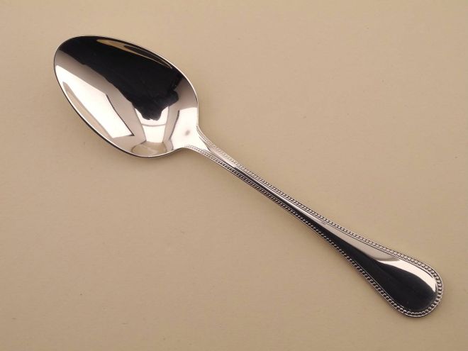 Tafellöffel Löffel vintage alte Serie Perlrand neue Version in Cromargan von WMF Besteck