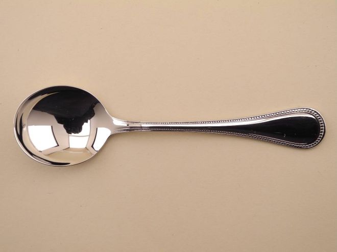 Tassenlöffel vintage alte Serie Perlrand neue Version in Cromargan von WMF Besteck