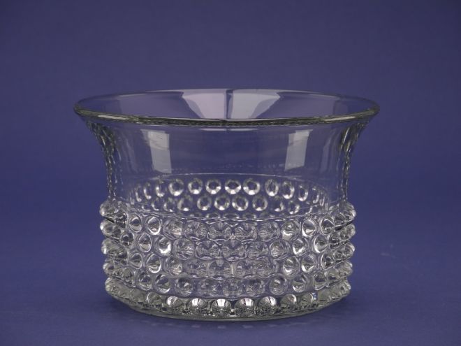 Glas Schale Näppyläkulho design Saara Hopea für Nuutajärvi Notsjö Lasi Finland