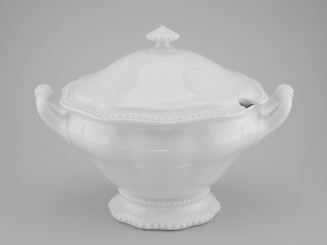 Rosenthal Perlrand uni weiss Suppenterrine