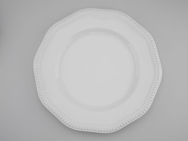 Rosenthal Perlrand uni weiss Kuchenplatte