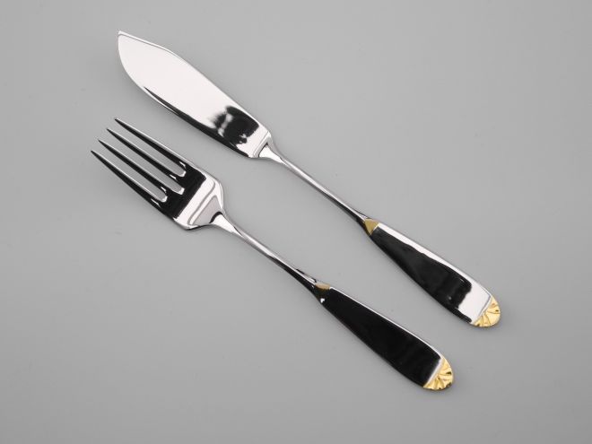 WMF Prisma Gold cromargan Fischbesteck 1P