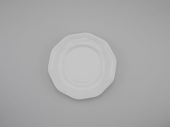 Rosenthal Perlrand uni weiss Kuchenteller