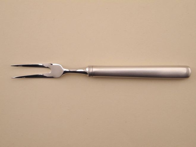 Fleischgabel Zubehör Serie 2725 in Edelstahl ChromNickelstahl vintage design Carl Hugo Pott Solingen