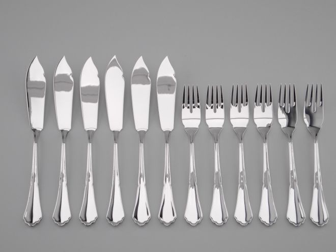BSF Chippendale 90 versilbert Fischbesteck
