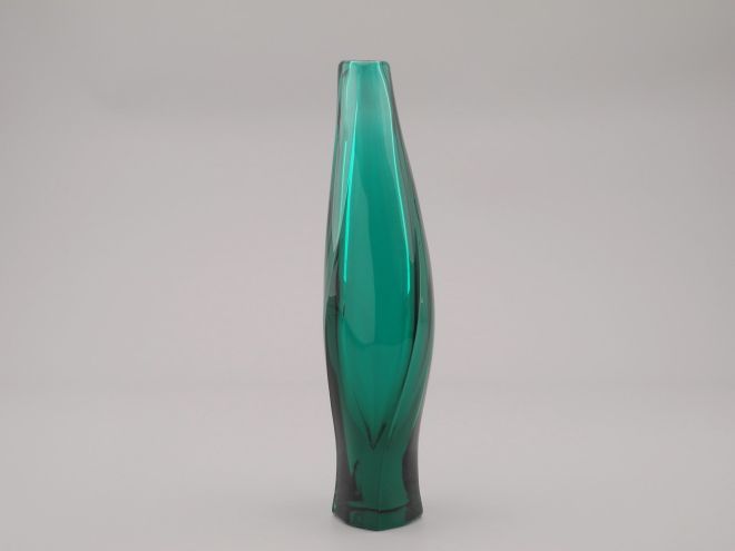 Aloys Gangkofner asymmetrische Vase Grün