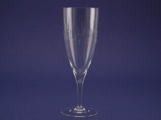 Sektkelch aus der Serie Kristall 700 mit Dekor Rakete 50er Jahre design hans Theo Baumann Rosenthal Glas