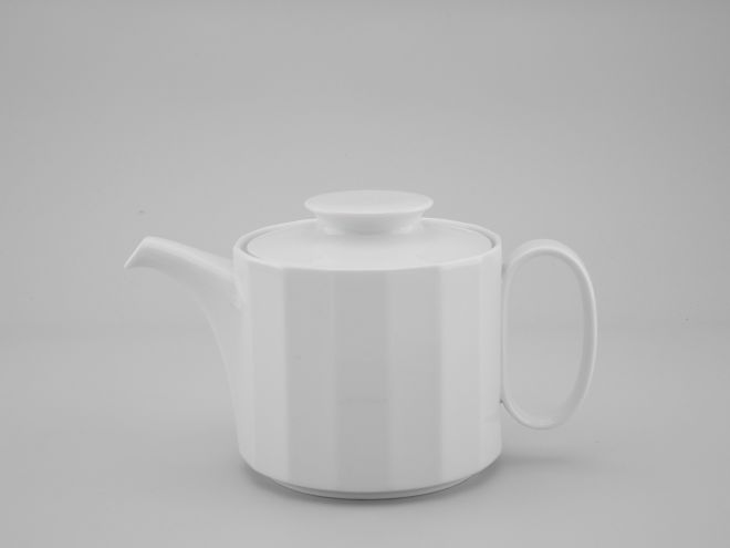 Rosenthal Polygon uni weiss Teekanne
