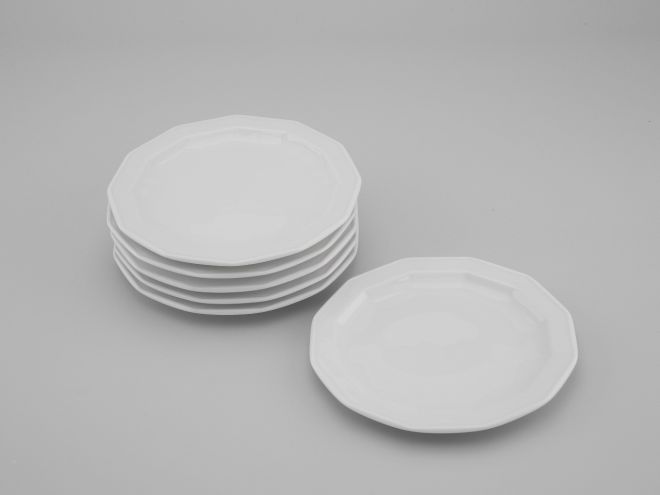 Rosenthal Polygon Hotel uni weiss Brotteller Set
