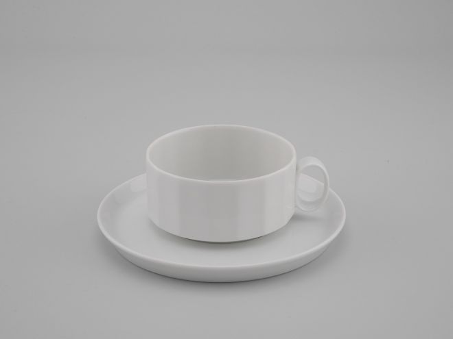 Rosenthal Polygon uni weiss Teetasse