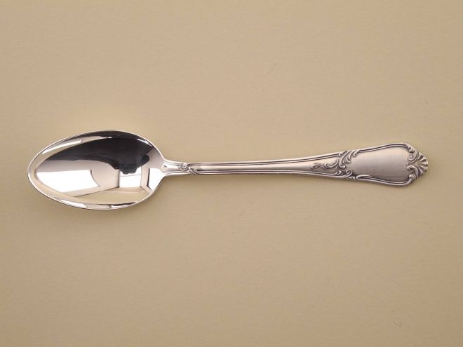 Kaffeelöffel 800 Silber vintage alte Serie Rokoko 208 von Auerhahn Bestecke Silberbesteck