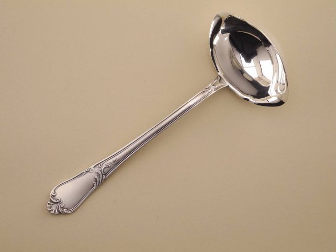 Sossenlöffel Sossenkelle 800 Silber vintage alte Serie Rokoko 208 von Auerhahn Bestecke Silberbesteck