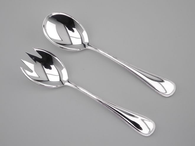 Auerhahn Perl 90 versilbert Salatbesteck