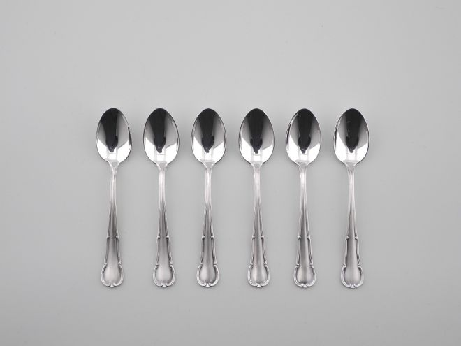 WMF Barock 3200 versilbert Mokkalöffel Set