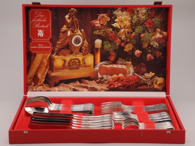 WMF Ludwig XVI versilbert 90 Komplettbesteck Etui
