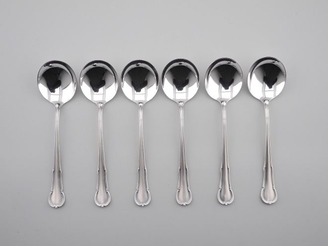 WMF Barock 3200 versilbert Tassenlöffel Set