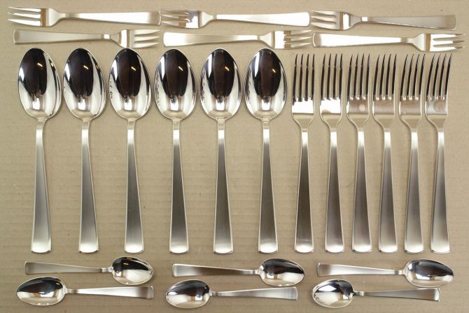 WMF 3400 Meistersinger versilbert 90 Komplettbesteck 6 P.