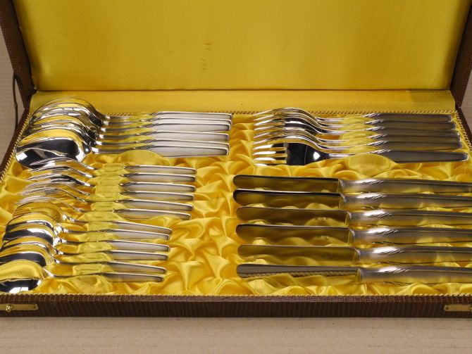 WMF Paris 3500 Silber 800 Komplettbesteck 6 Personen