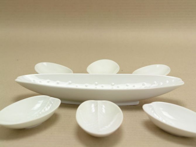 Rosenthal Blattschale Set Tapio Wirkkala 28cm