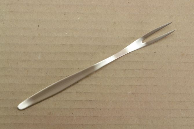 Kleine Fleischgabel vintage alte Serie Stockholm 90 versilbert Auflage von WMF Silberbesteck