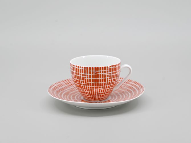 Arzberg 2000 Bastdekor rot Kaffeetasse