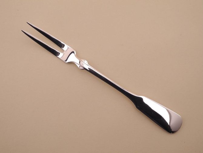 Fleischgabel Serviergabel Vorlegegabel aus der vintage alten Serie Spatenform versilbert mit 90 90er Auflage von WMF