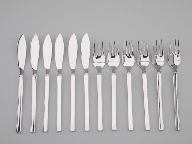 WMF Ravenna cromargan Fischbesteck 6P