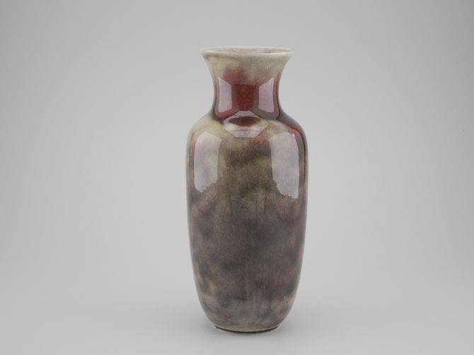 WMF Keramik Vase 813/010 Gerda Conitz hell