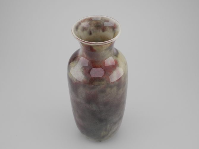 WMF Keramik Vase 813/010 Gerda Conitz hell
