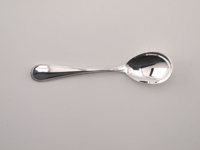 Auerhahn Perl 90 versilbert Zuckerlöffel