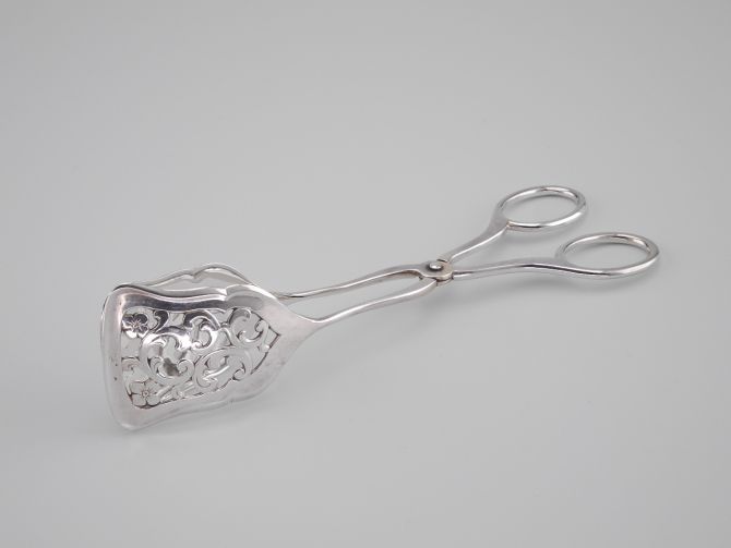 Lutz & Weiss Gebäckzange 800 Silber