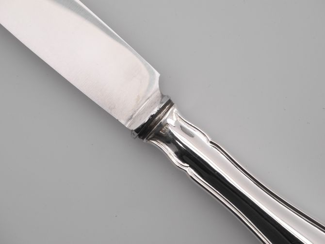 Gebrüder Reiner Seckenrand 800 Silber Tafelmesser