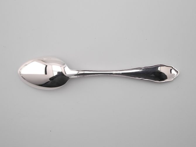Gebrüder Reiner Seckenrand 800 Silber Kaffeelöffel TOP