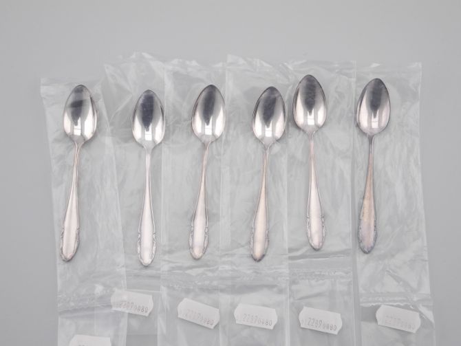 WMF 2200 Besteck 90 versilbert Mokkalöffel Set OVP