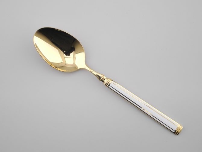 Gallo Cloisonne Gold weiss Tafellöffel