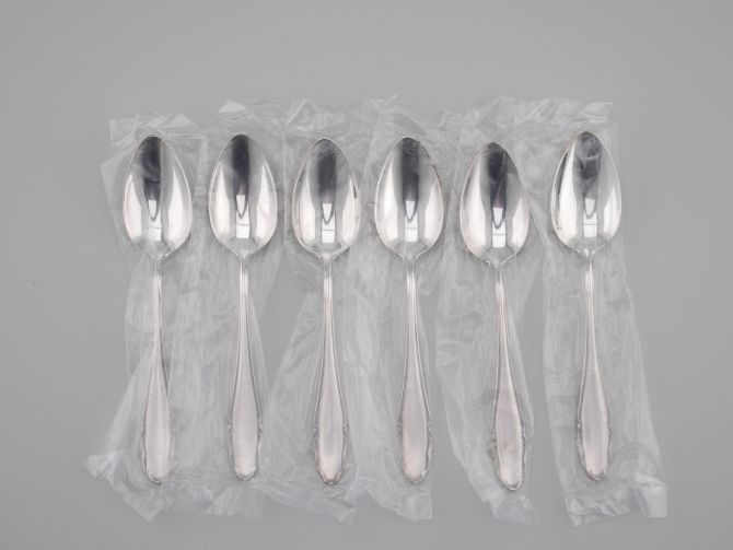 WMF 2200 Besteck 90 versilbert Dessertlöffel Set OVP