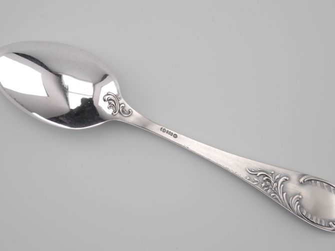 Bruckmann 160 Rokoko 800 Silber Kaffeelöffel