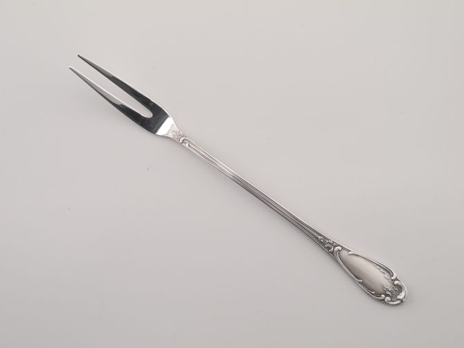 BSF 98 Rokoko Louis XV versilbert Fleischgabel