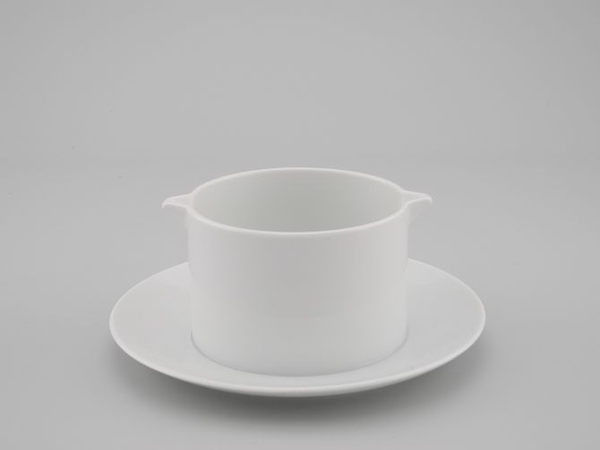 Thomas Medaillon uni weiss Sauciere