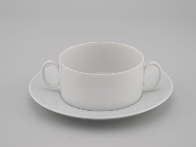 Thomas Medaillon uni weiss Suppentasse