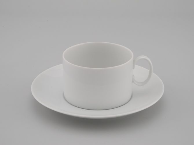 Thomas Medaillon uni weiss Teetasse