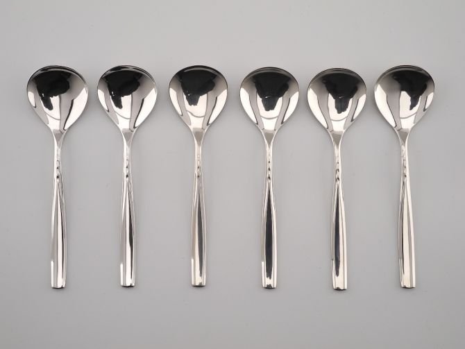 WMF London cromargan Eislöffel Set