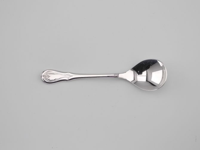 Zuckerlöffel Eislöffel vintage alte Serie Würzburger Gravur Cromargan Edelstahl Besteck von WMF
