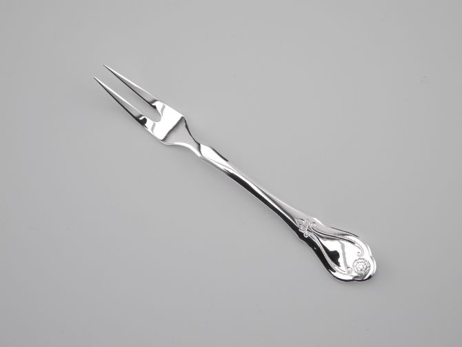 Fleischgabel Serviergabel Vorlegegabel vintage alte Serie Schloss Mirabell 90 versilbert 90er Auflage von Wilkens Silberbesteck