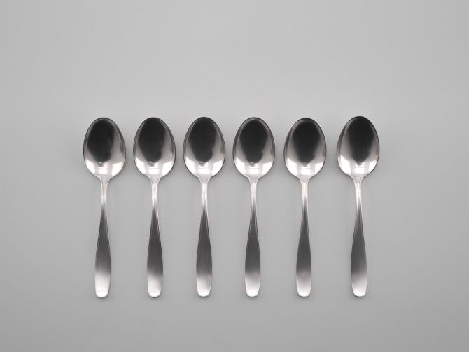 BSF Iris 90 versilbert Mokkalöffel Set