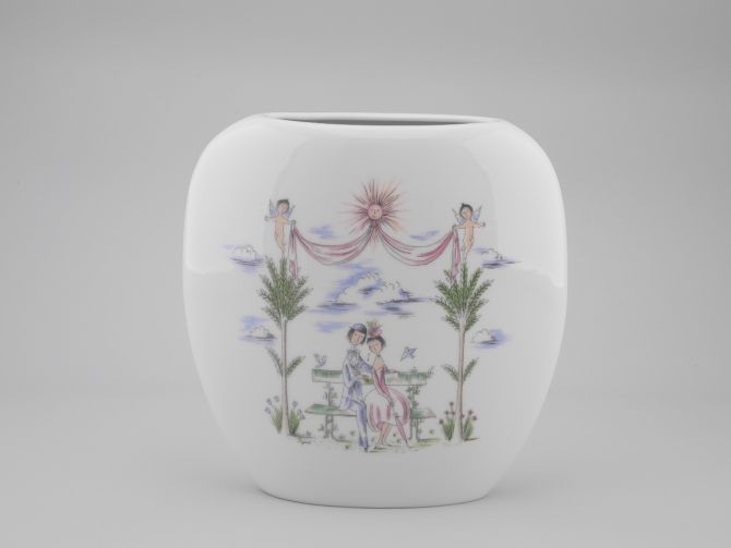 Raymond Peynet Vase Rosenthal Liebende