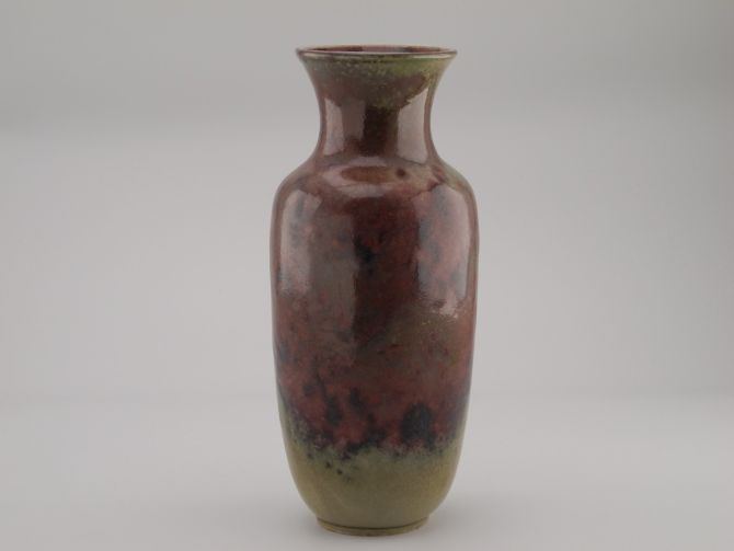 WMF Keramik Vase 813/010 Gerda Conitz dunkel