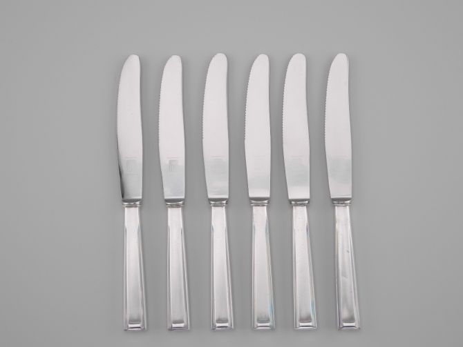 Bruckmann 665 Schwaben versilbert Dessertmesser Set
